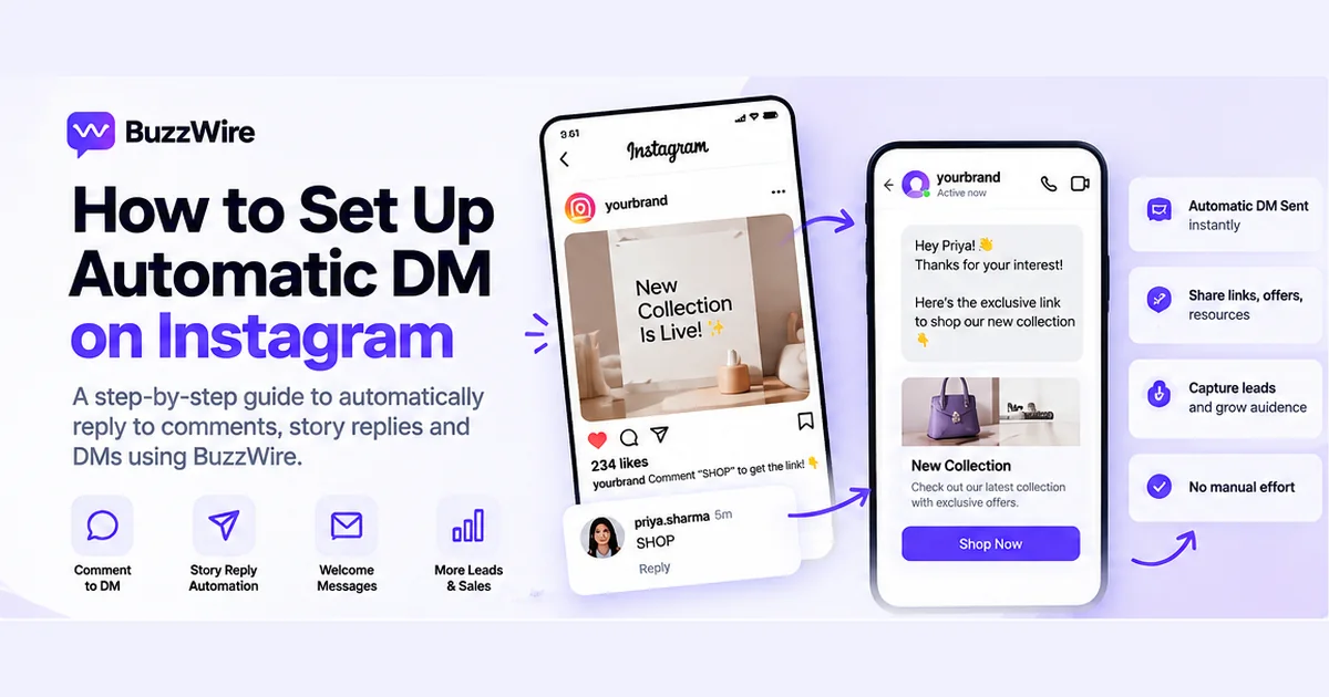 How to Set Up Automatic DMs on Instagram (2026 Guide)