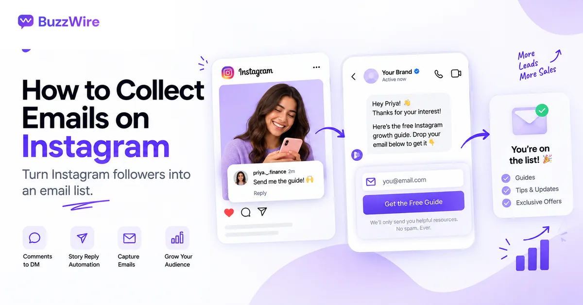 How to Collect Emails on Instagram (2026 DM Guide)