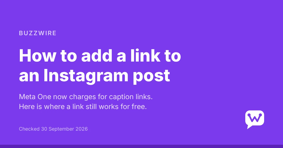 How to Add a Link to an Instagram Post After Meta One