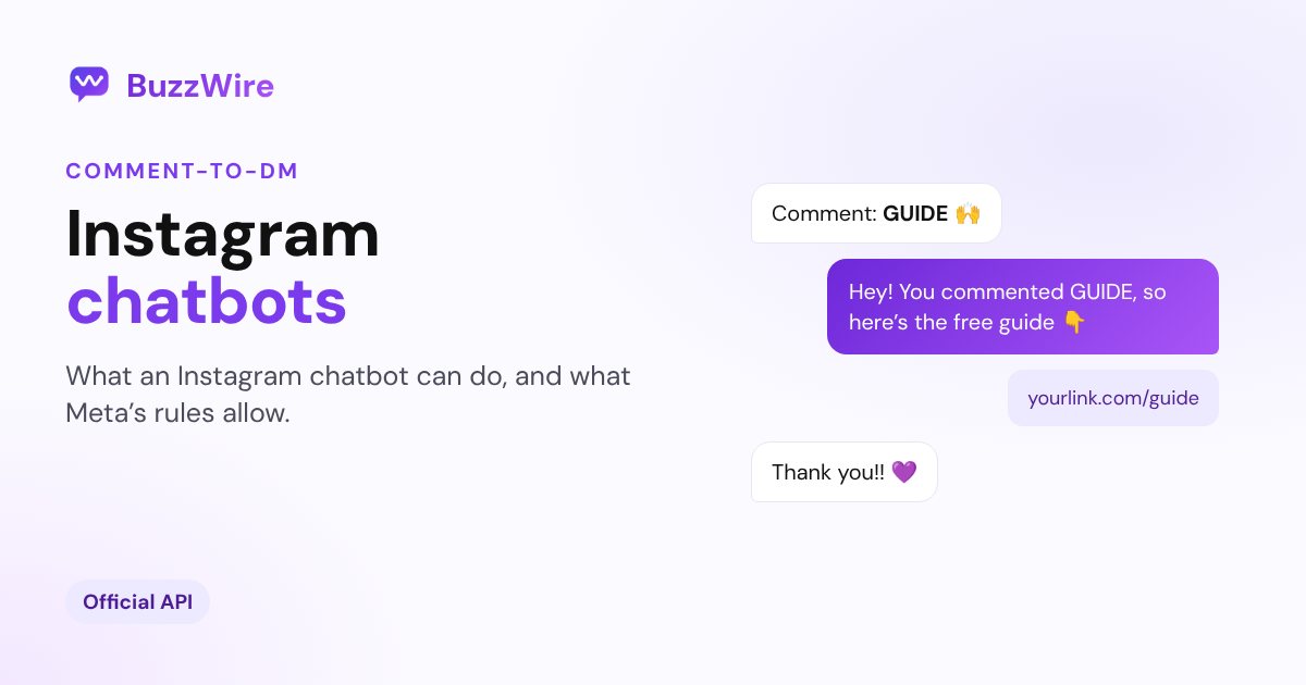 Instagram Chatbot & DM Bot: What Works and What's Allowed