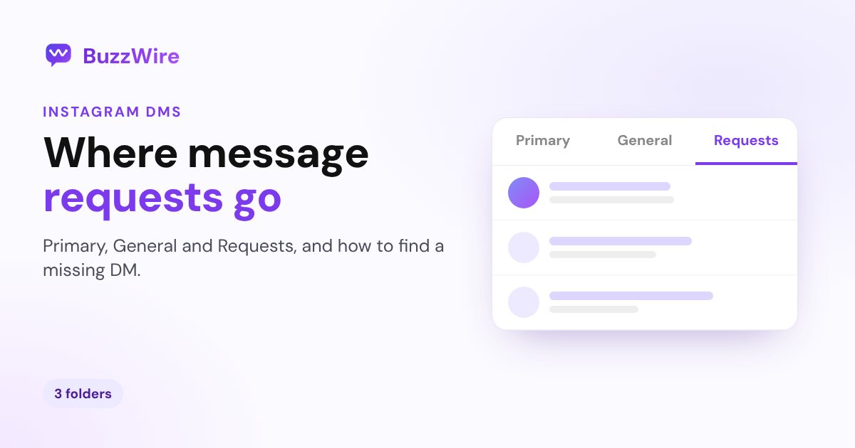 Instagram Message Requests: Where They Go | BuzzWire