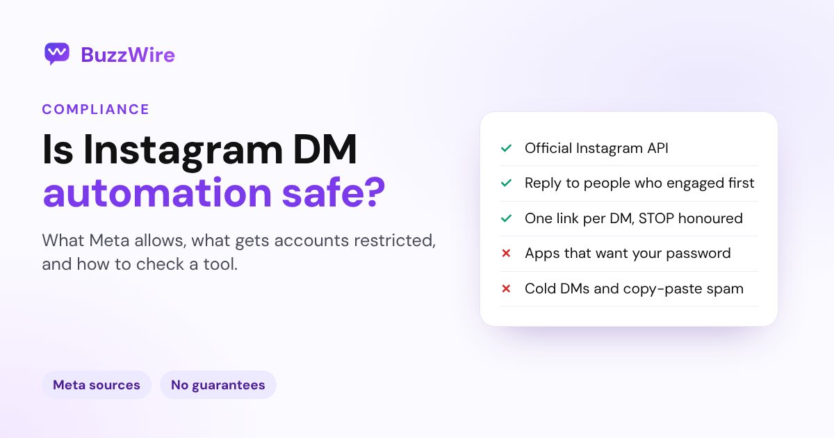 Is Instagram DM Automation Safe? What Meta Allows