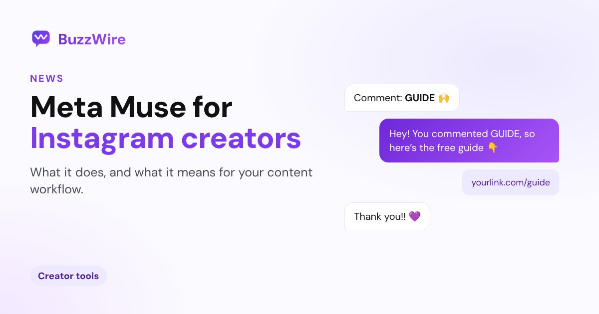 Meta Muse for Instagram Creators: What It Does | BuzzWire